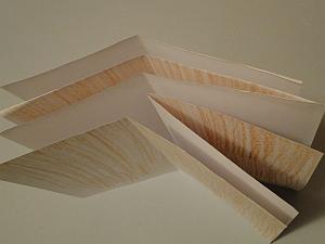 top view of quire with extra bifolium