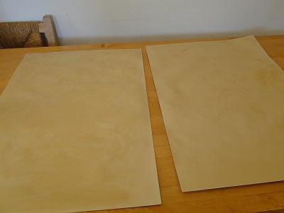 two recreated parchments finished